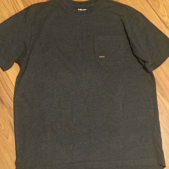 Ariat Men's Charcoal Short Sleeve Tee - Picture 1 of 4